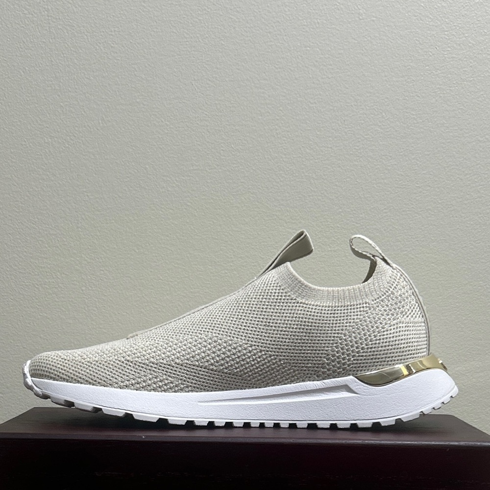 Michael by Michael Kors Bodie Metallic Mesh Slip-On Sneaker - Picture 2 of 13